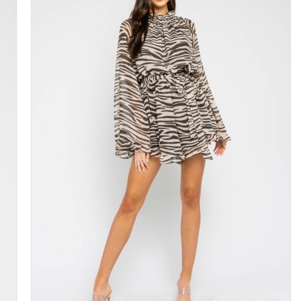 Zebra Romper Small - Picture 5 of 16